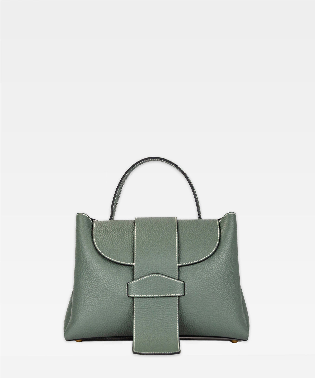BOSTON BAG IN ALMOND GREEN
