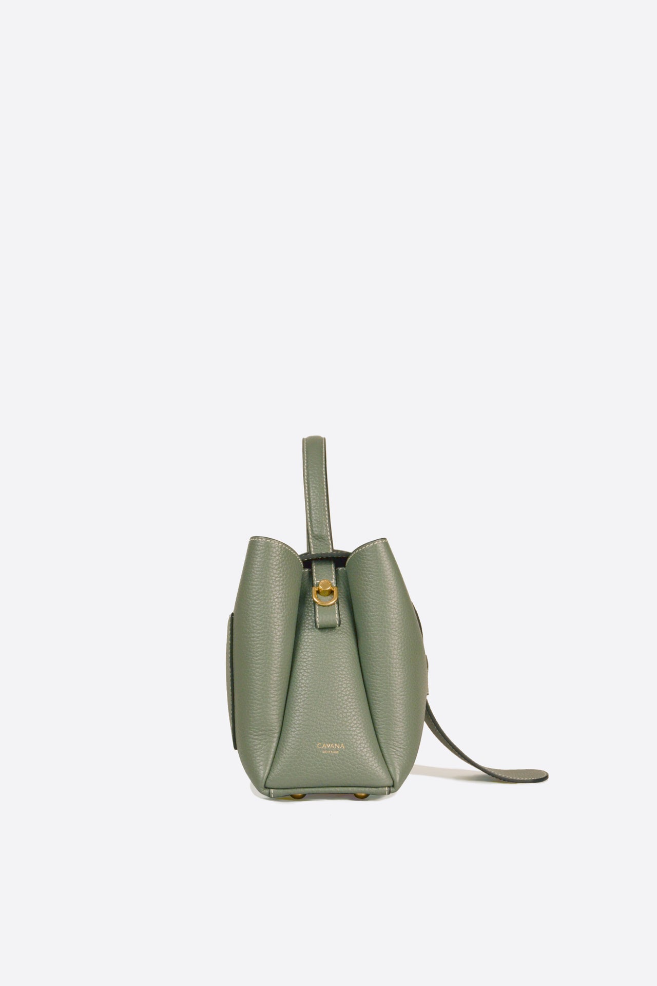 BOSTON BAG IN ALMOND-GREEN