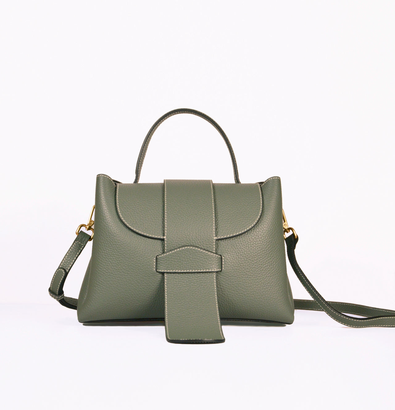 BOSTON BAG IN MOSS GREEN