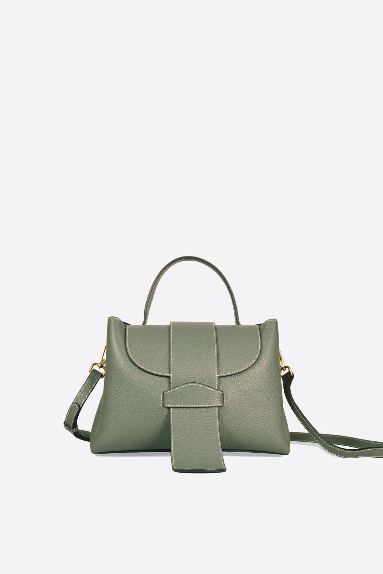 BOSTON BAG IN ALMOND-GREEN