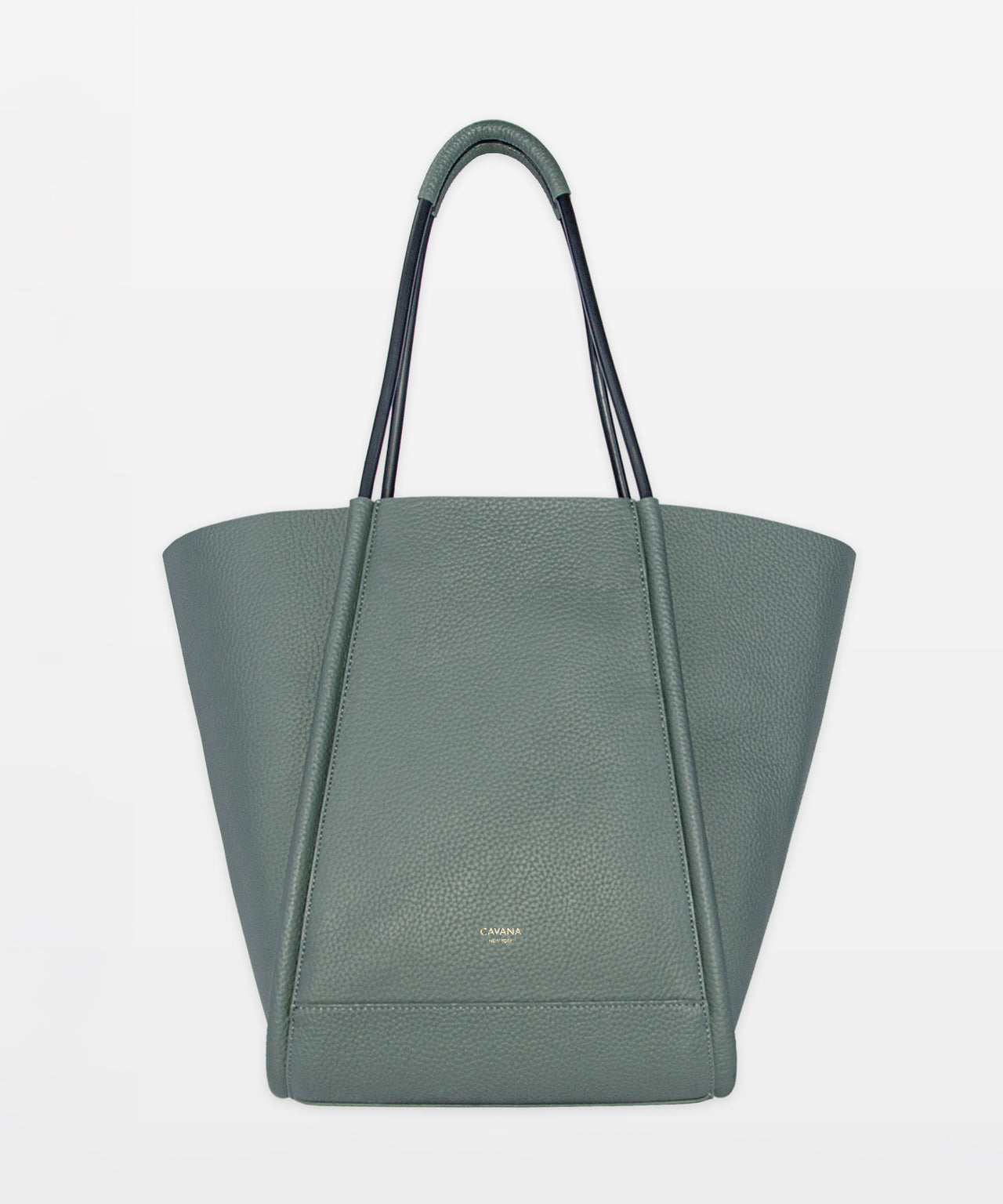 PARIS TOTE IN ALMOND GREEN