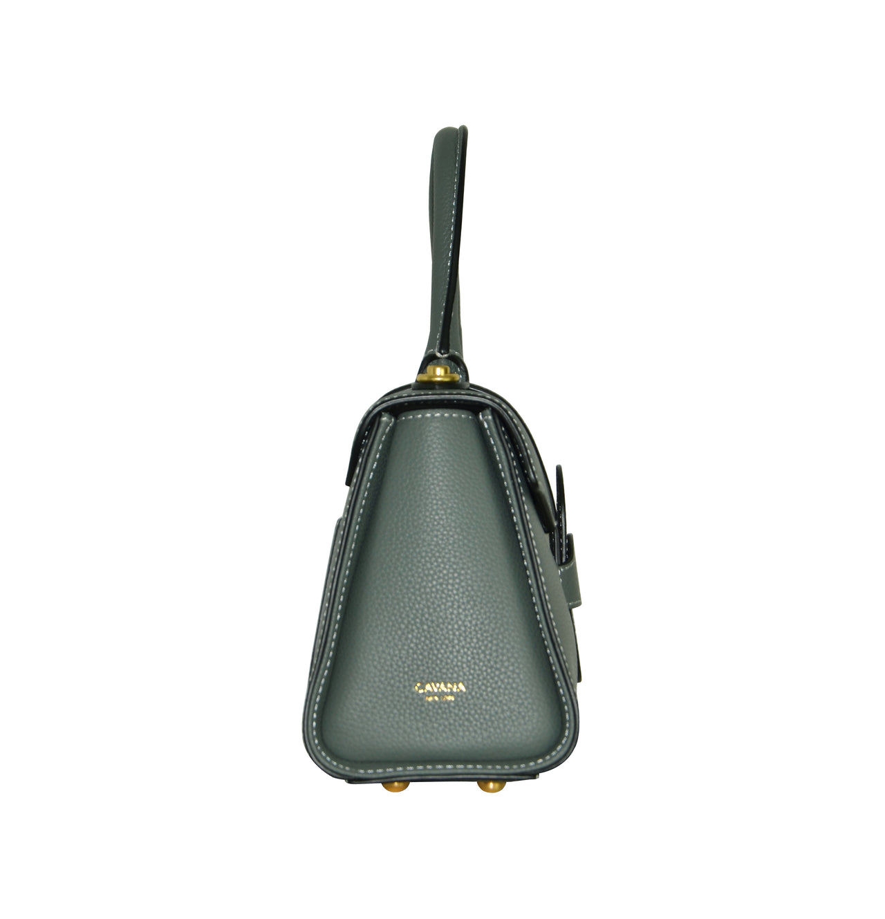 BOSTON LADY BAG IN ALMOND-GREEN